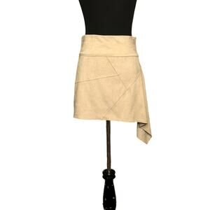 Liberty Garden for Free People beige cream  pull on mini skirt size XS